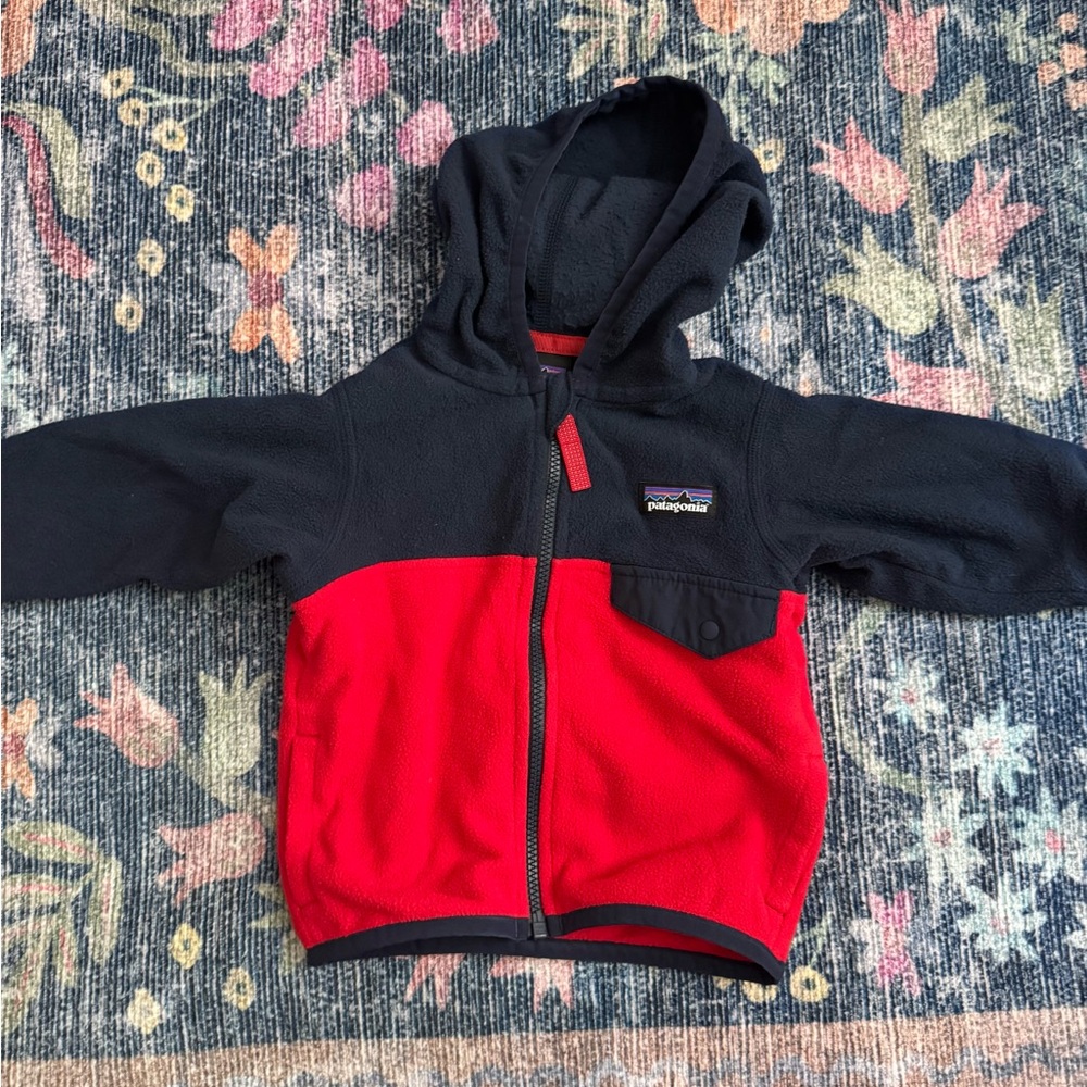 Baby Patagonia Fleece Zip Jacket 3-6 Months
